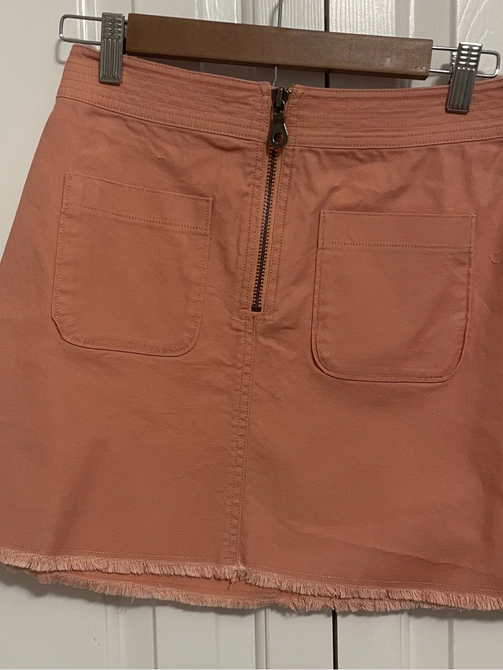 Madewell Coral peach Mini Skirt